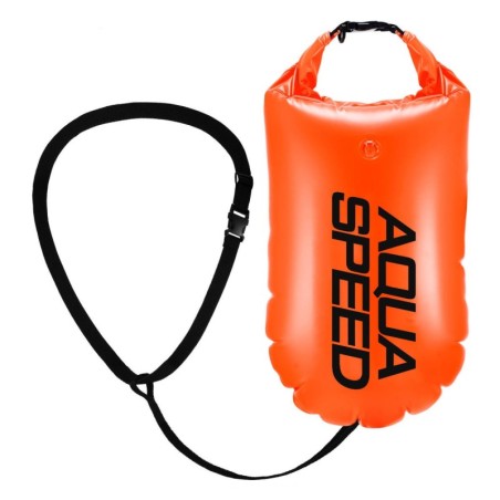 Inflatable Open Water Swim Buoy Aqua Speed 17L - orange