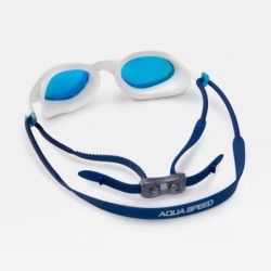 Aqua Speed Vortex Mirror Swimming Goggles + Case 51 – White