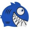 Swim cap for children with 3D element Aqua Speed Zoo Pirana - blue