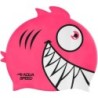 Children's swimming cap with 3D element Aqua Speed Zoo Pirana 03 - pink