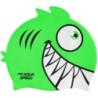 Children's swimming cap with 3D element Aqua Speed Zoo Pirana - green