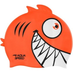 Children's swimming cap with 3D element Zoo Pirana