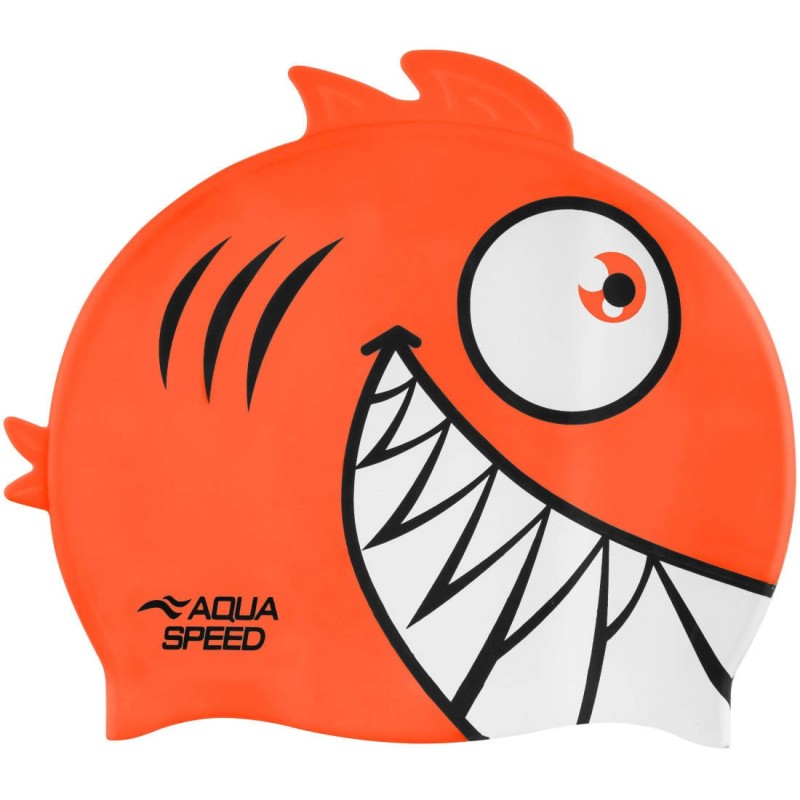 Children's swimming cap with 3D element Zoo Pirana