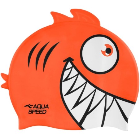 Children's swimming cap with 3D element Zoo Pirana
