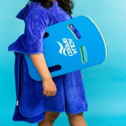 Kid's microfiber poncho Aqua Speed 80 x 140 cm - blue