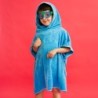 Kid's microfiber poncho Aqua Speed 80x 160 cm - blue