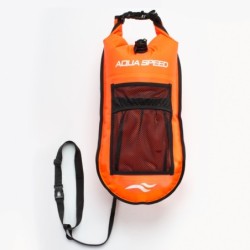Aqua Speed Open Water Swim Buoy with Pocket 37 × 72 cm, col. 75 – orange