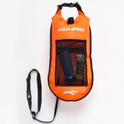 Aqua Speed Open Water Swim Buoy with Pocket 37 × 72 cm, col. 75 – orange