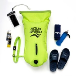 Open Water Swim Buoy 37×72 cm Aqua Speed – green