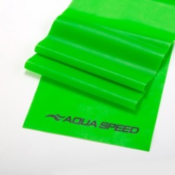 AQUA SPEED Fizjo Flat latex resistance band – green