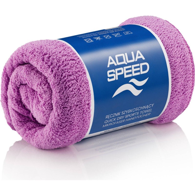 Quick drying microfiber towel Aqua Speed Dry Coral 50x100 cm - pink