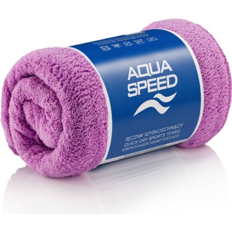 Quick drying microfiber towel Aqua Speed Dry Coral 50x100 cm - pink