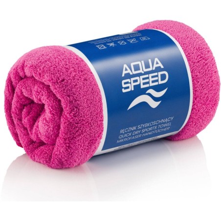 Quick drying microfiber towel Aqua Speed Dry Coral 50x100 cm - pink